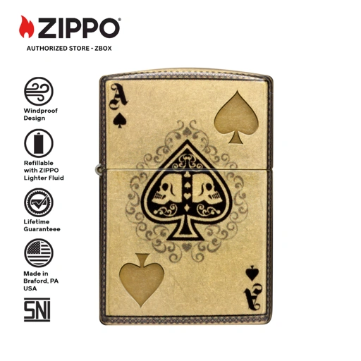 46388 - 46388 ZIPPO ACE OF SPADES DESIGN