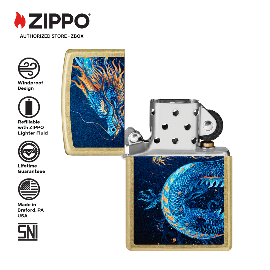 47178 – ZIPPO Sea Dragon Street Brass