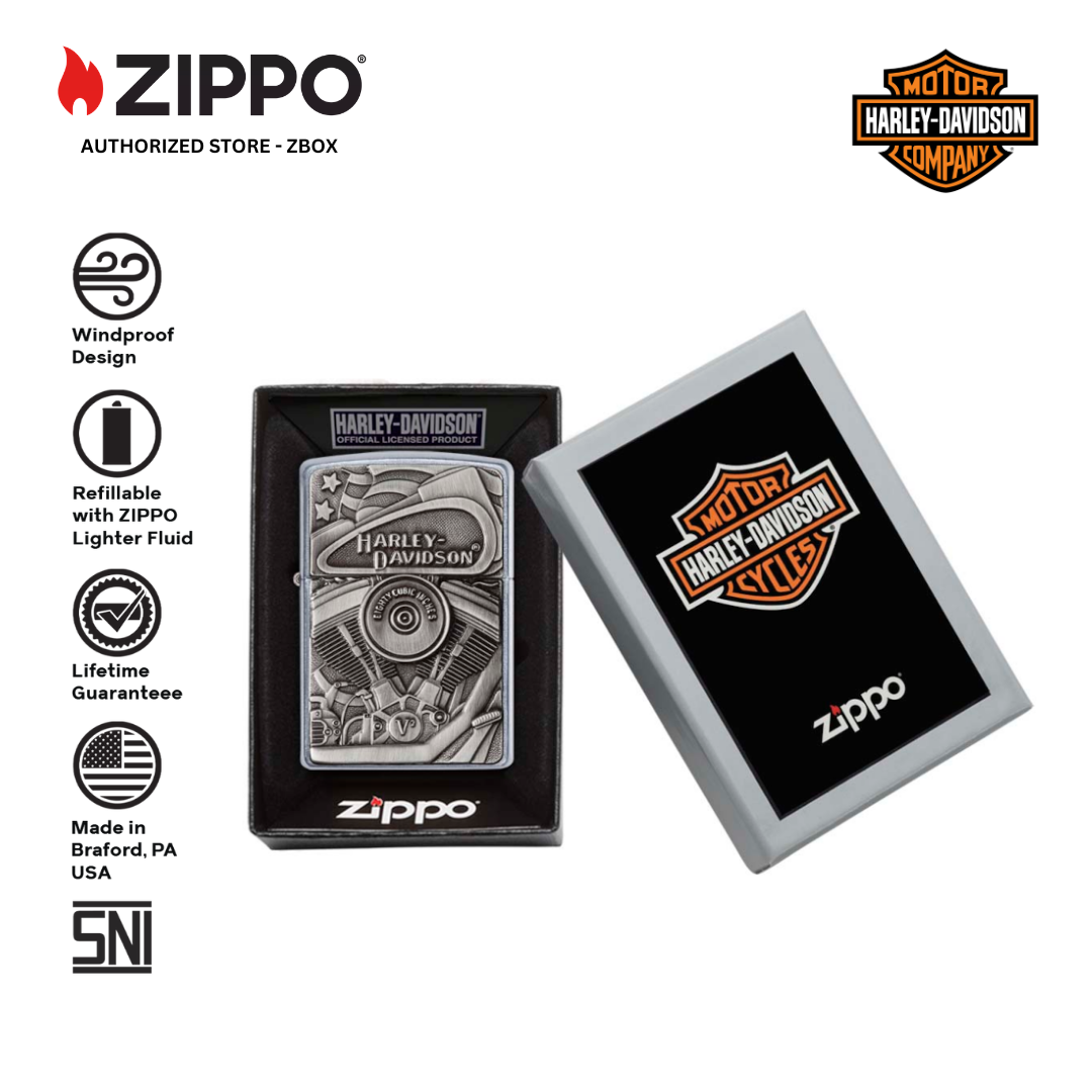 29266 - ZIPPO Harley-Davidson® Motorblock Emblem