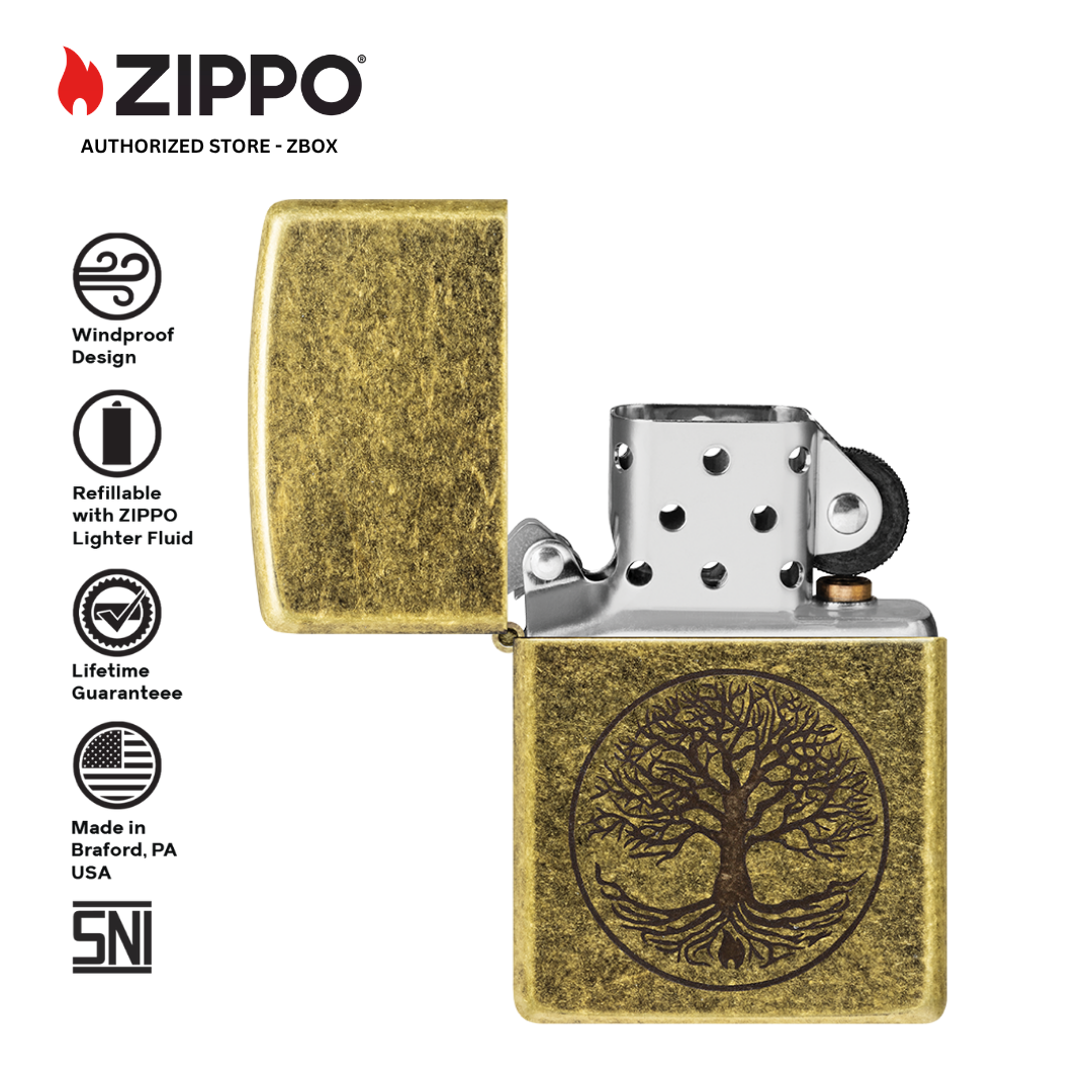 29149 - ZIPPO Tree of Life Antique Brass