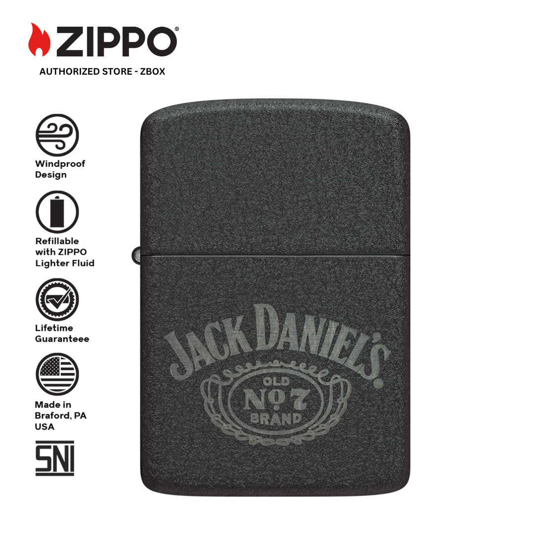 46796 - ZIPPO JD No. 7 Design 1941 Replica Black Crackle