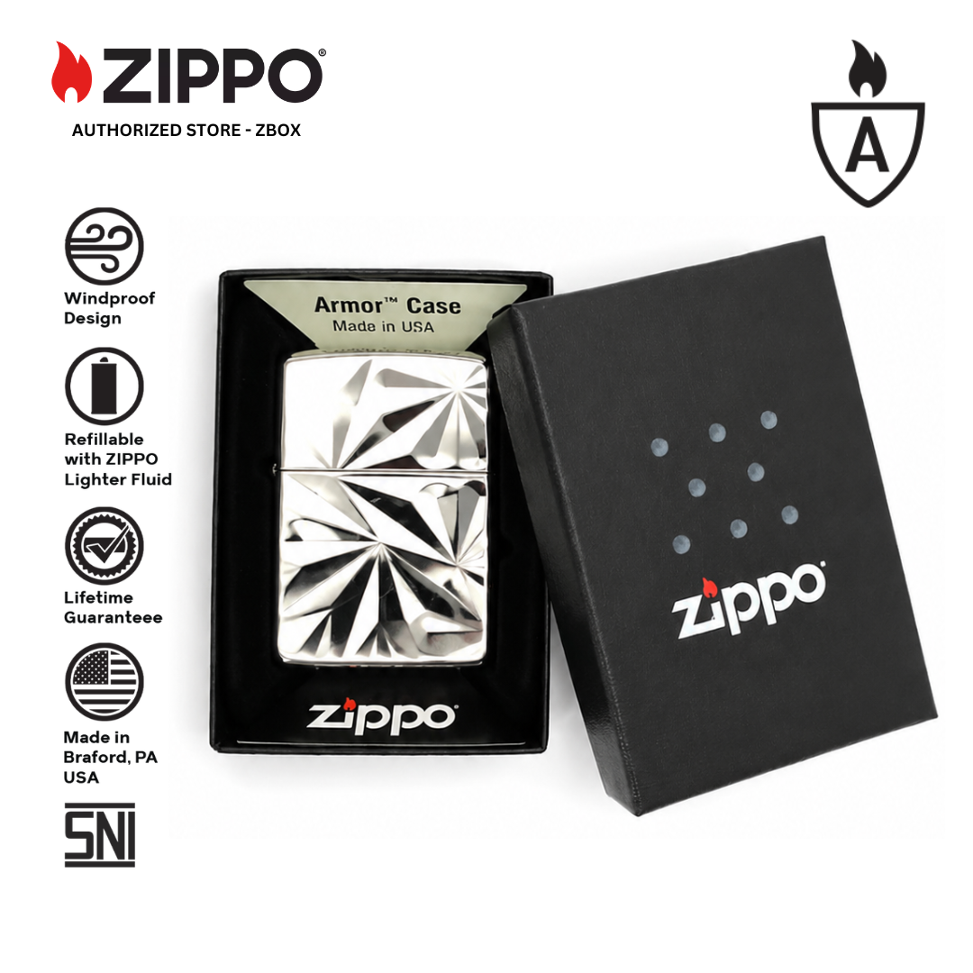 ZA-5-33b – ZIPPO Geometric Chrome Design