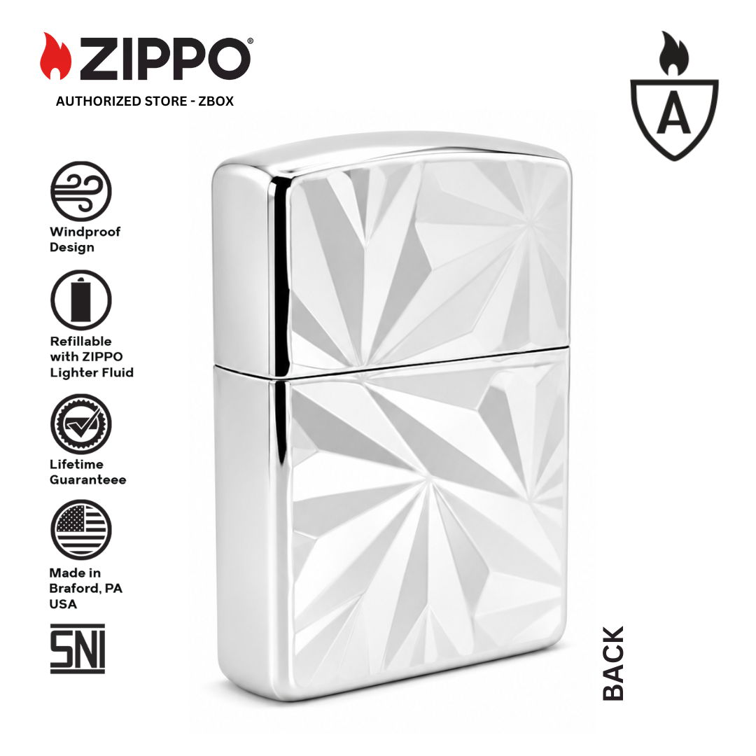 ZA-5-33b – ZIPPO Geometric Chrome Design