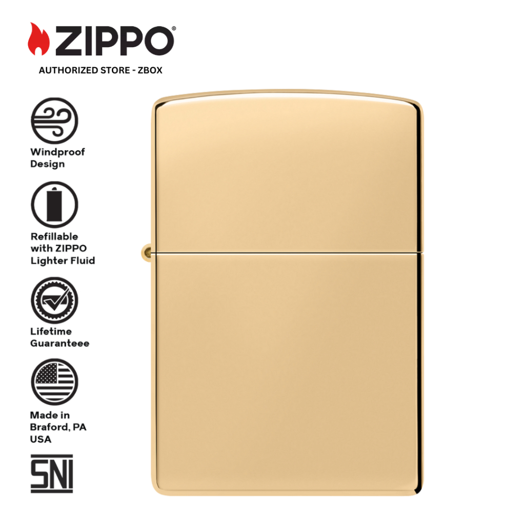254B - Zippo Classic High Polish Brass