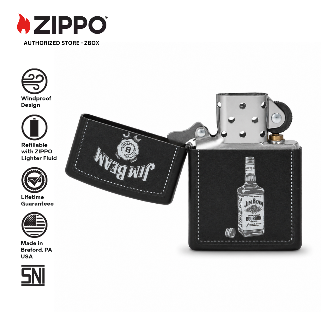 47410-ZIPPO JB Black Matte with Colour Image