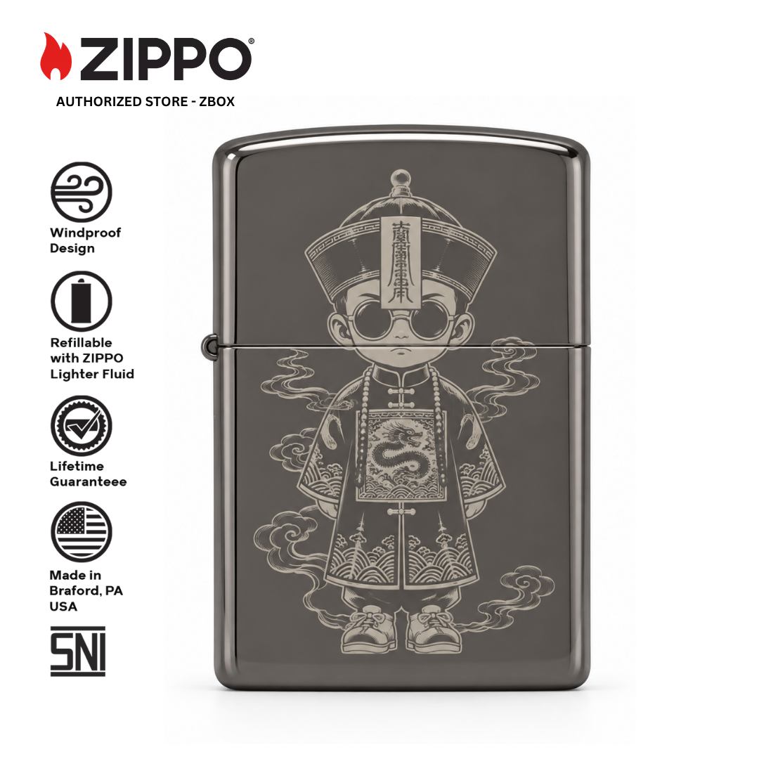 ZIPPO ZI-15001 - LITTLE JIANGSHI, BLACK ICE