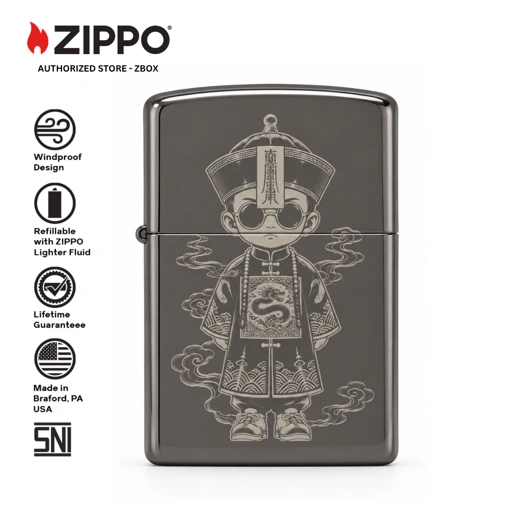 ZIPPO ZI-15001 - LITTLE JIANGSHI, BLACK ICE