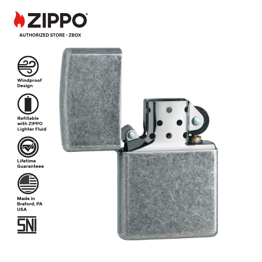 121FB - ZIPPO Antique Silver
