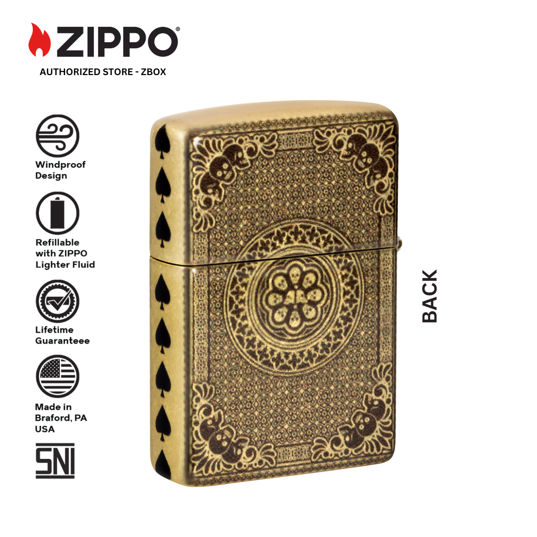 46388 - 46388 ZIPPO ACE OF SPADES DESIGN