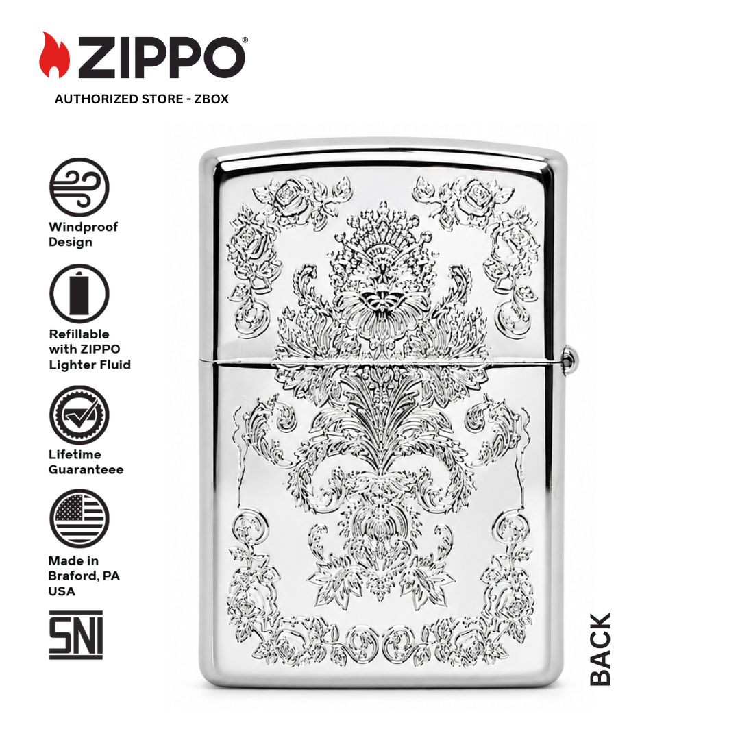 ZA-4-86a – ZIPPO Butterfly Floral Design
