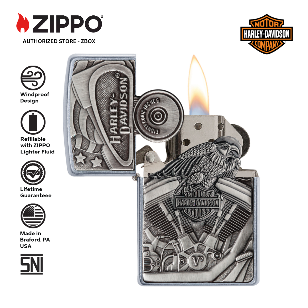 29266 - ZIPPO Harley-Davidson® Motorblock Emblem