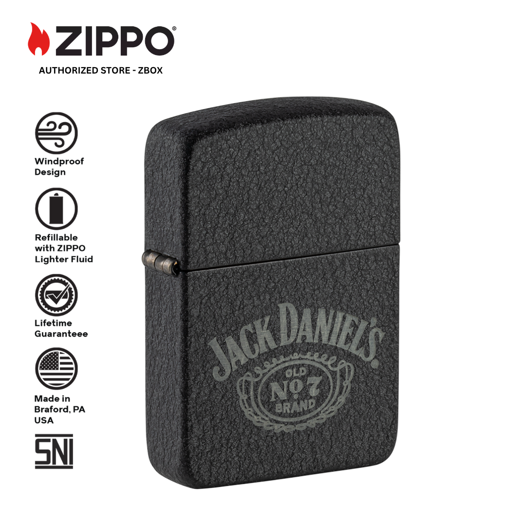 46796 - ZIPPO JD No. 7 Design 1941 Replica Black Crackle