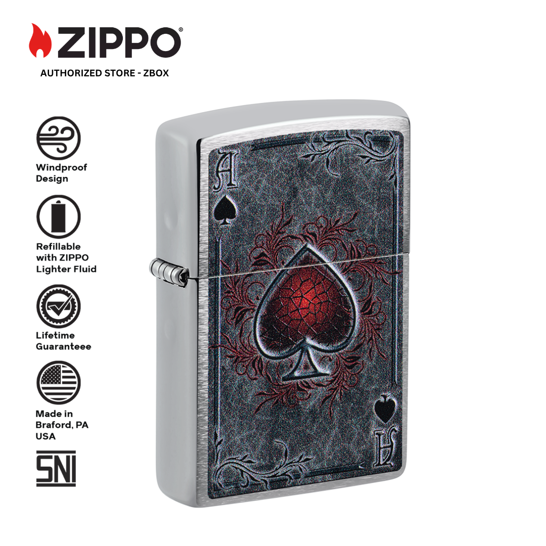 47185 – ZIPPO Antiqued Ace Design