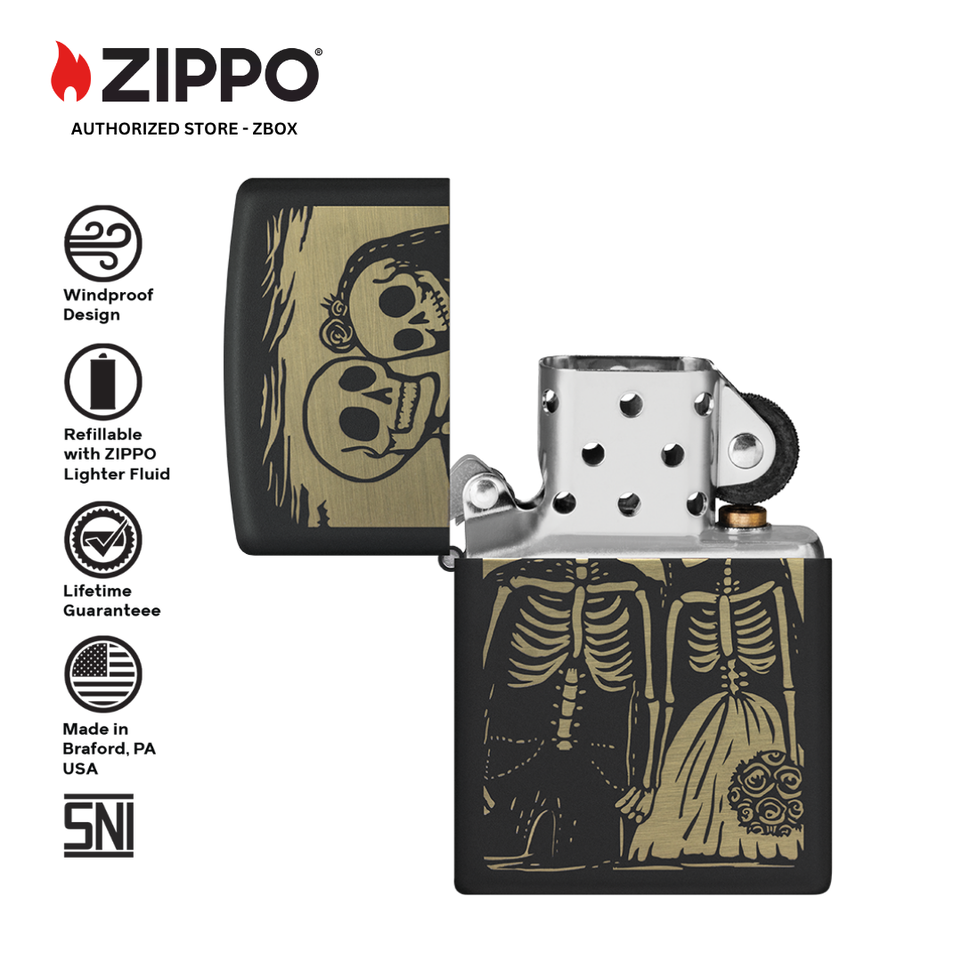 47210 – ZIPPO Skeleton Wedding Design