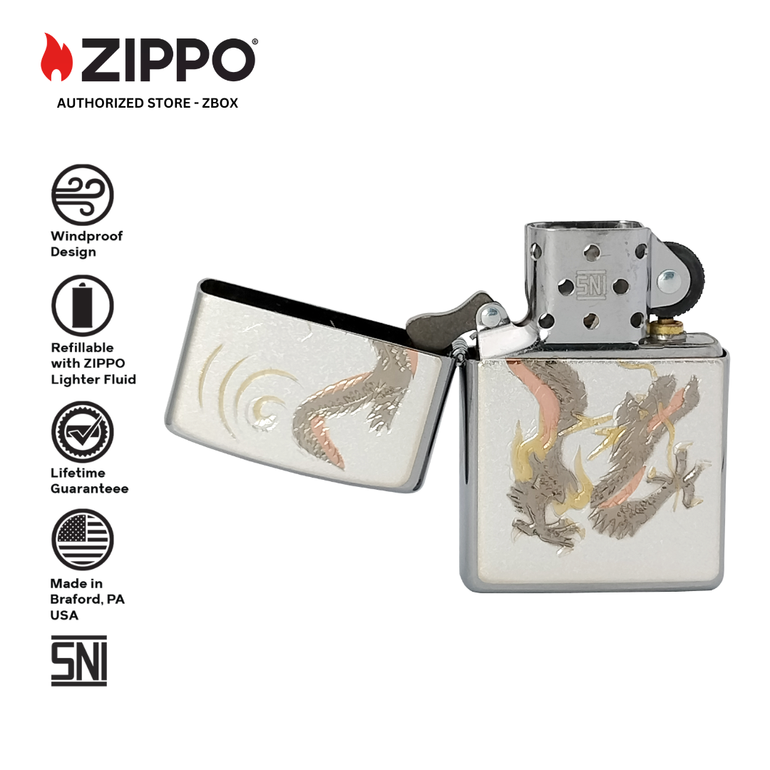 ZA-5-26f - ZIPPO Japanese Traditional Design RYU