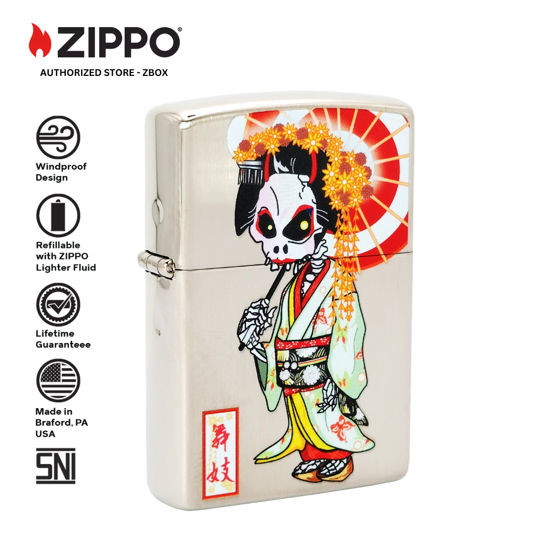 ZA-5-59b - ZIPPO Fashionable Skull MAIKO