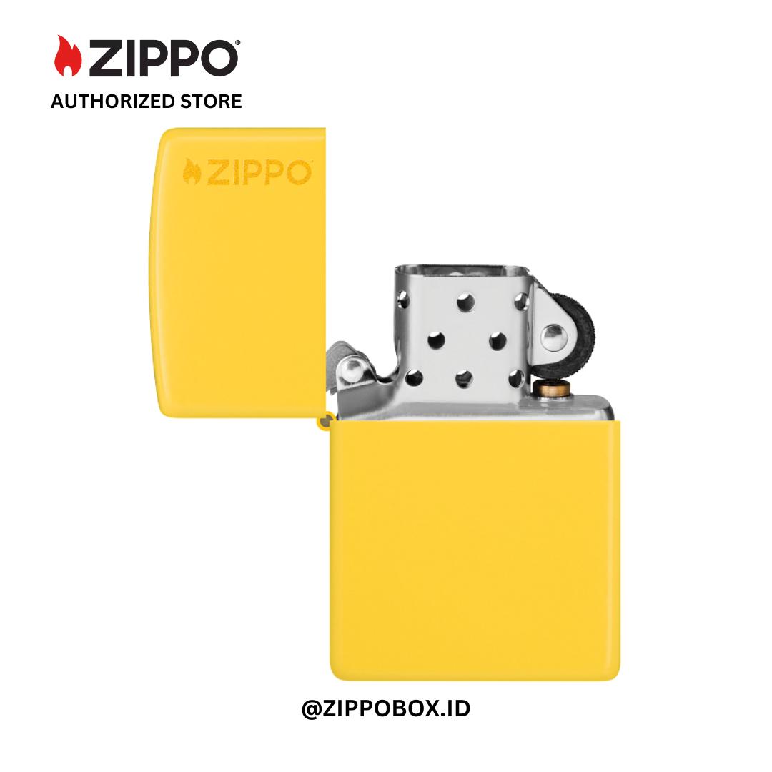 ZIPPO Original 46019ZL Sunflower Yellow with Zippo Logo - Korek Api Windproof USA