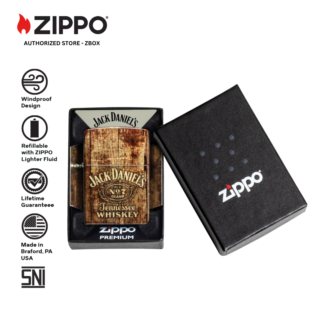 46278 - ZIPPO JD Barrel Design Tumbled Brass