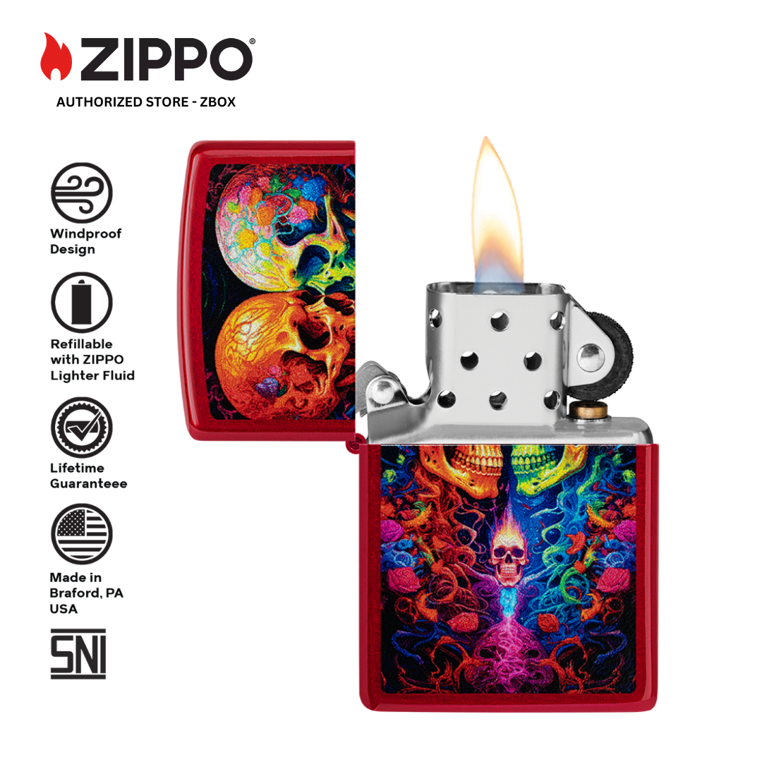 46940 - ZIPPO Candy Skulls Design