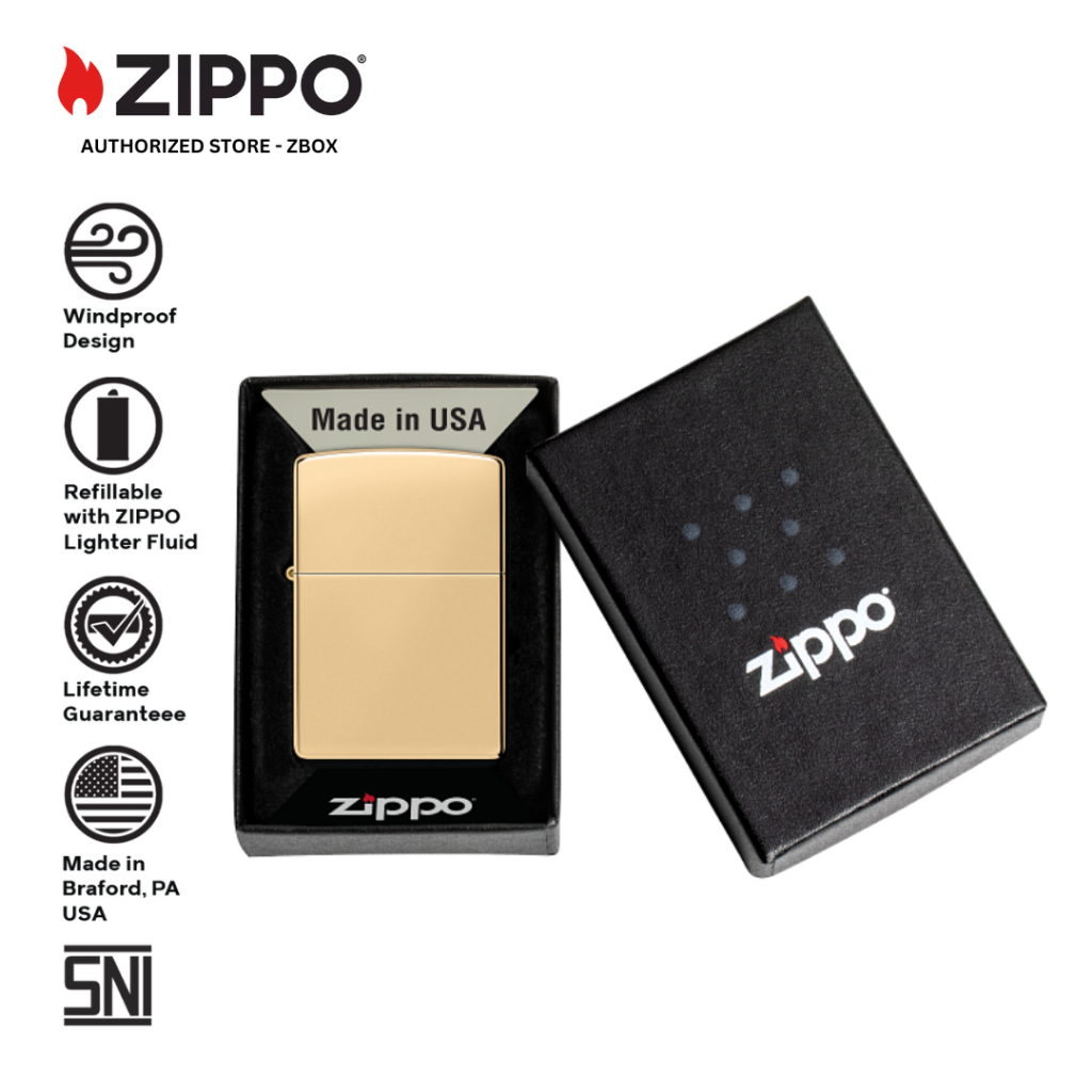 254B - Zippo Classic High Polish Brass