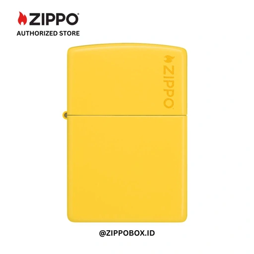 Image of ZIPPO Original 46019ZL Sunflower Yellow with Zippo Logo - Korek Api Windproof USA
