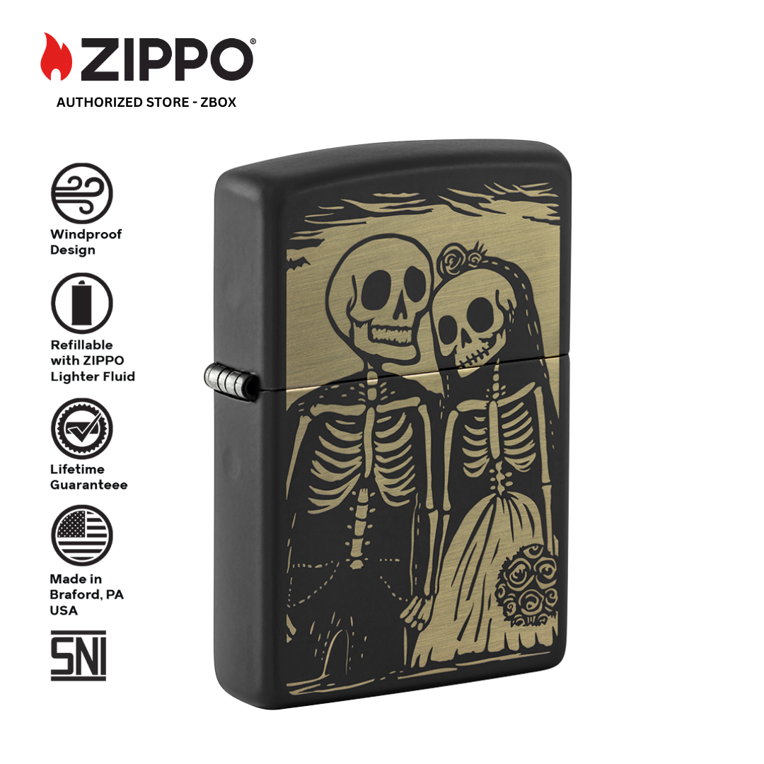 47210 – ZIPPO Skeleton Wedding Design