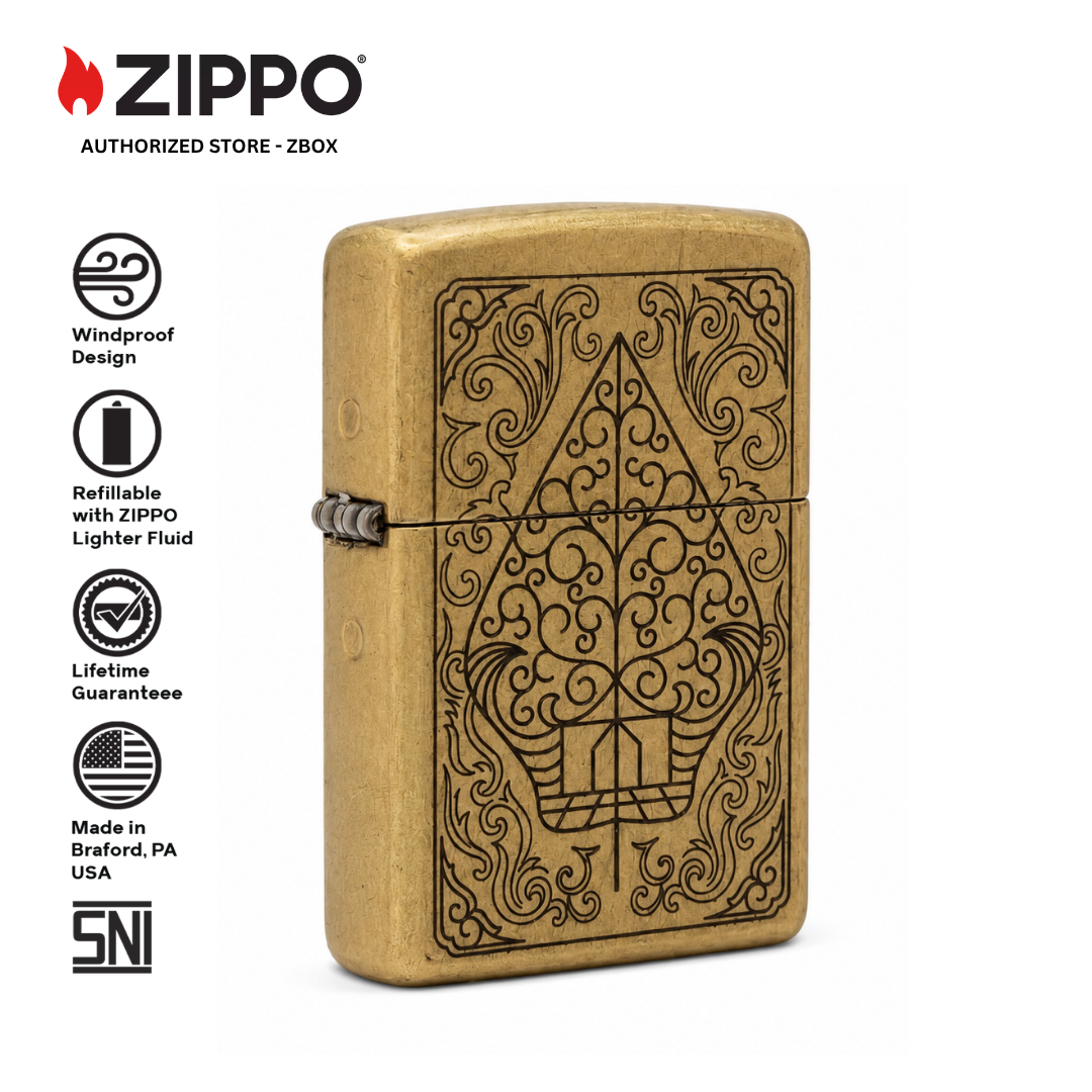 ZIPPO ZI-SB-01 BATIK INDONESIA, STREET BRASS
