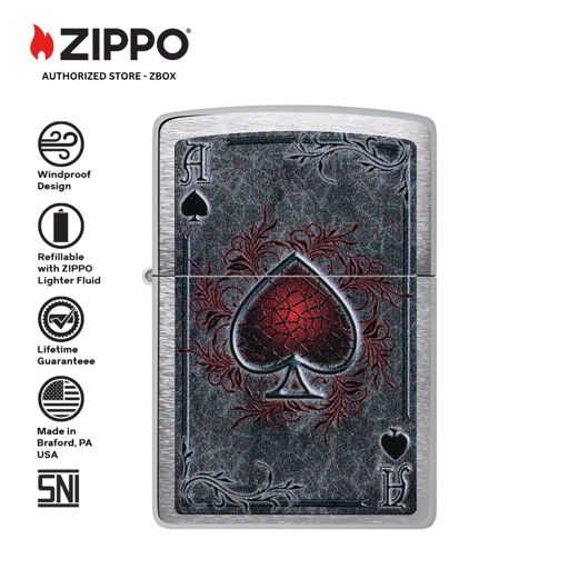 47185 – ZIPPO Antiqued Ace Design