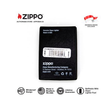 218-114717 ZIPPO RI HUT 79 Matte Black with Color Image