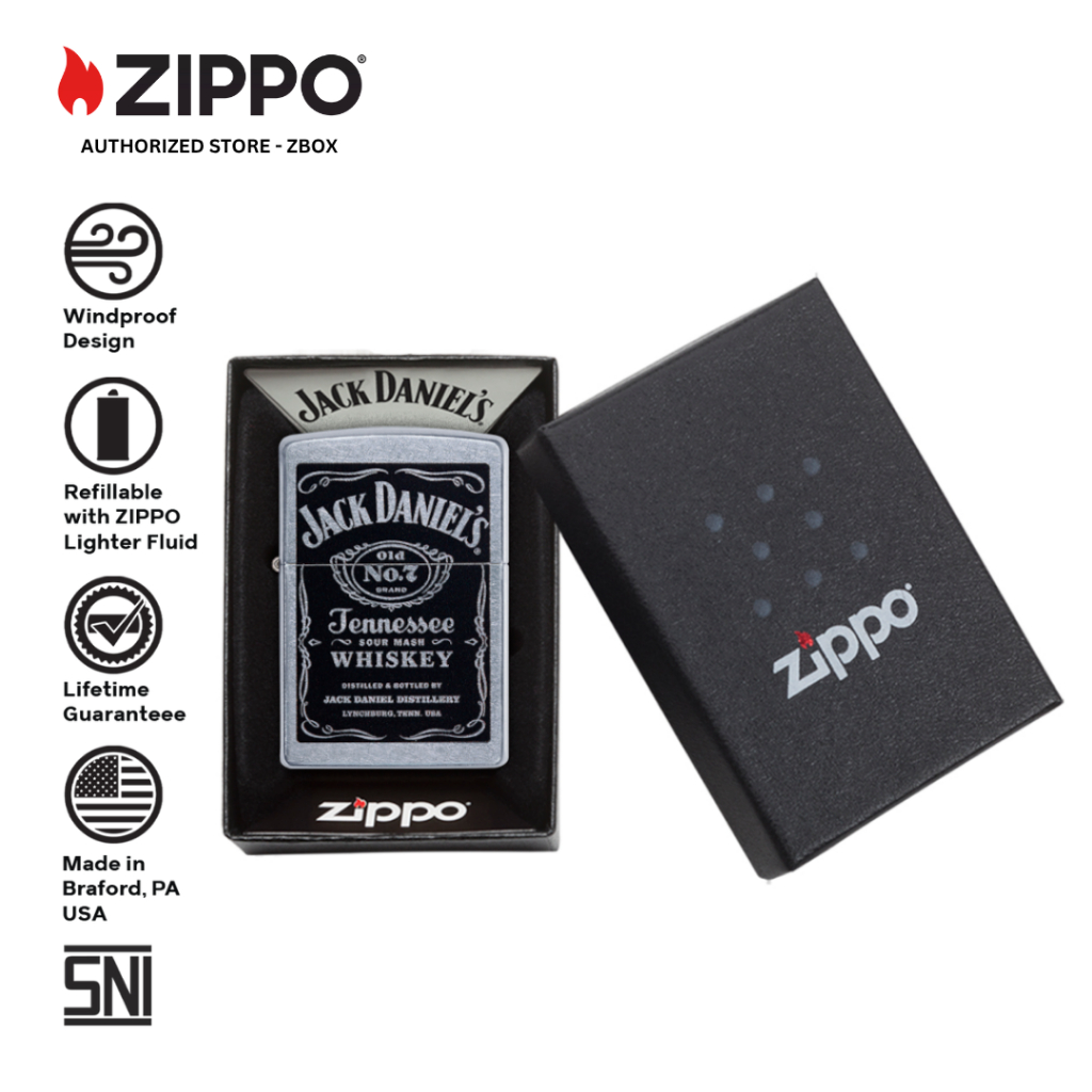 24779 - ZIPPO Jack Daniel's, Classic Street Chrome, Color Image