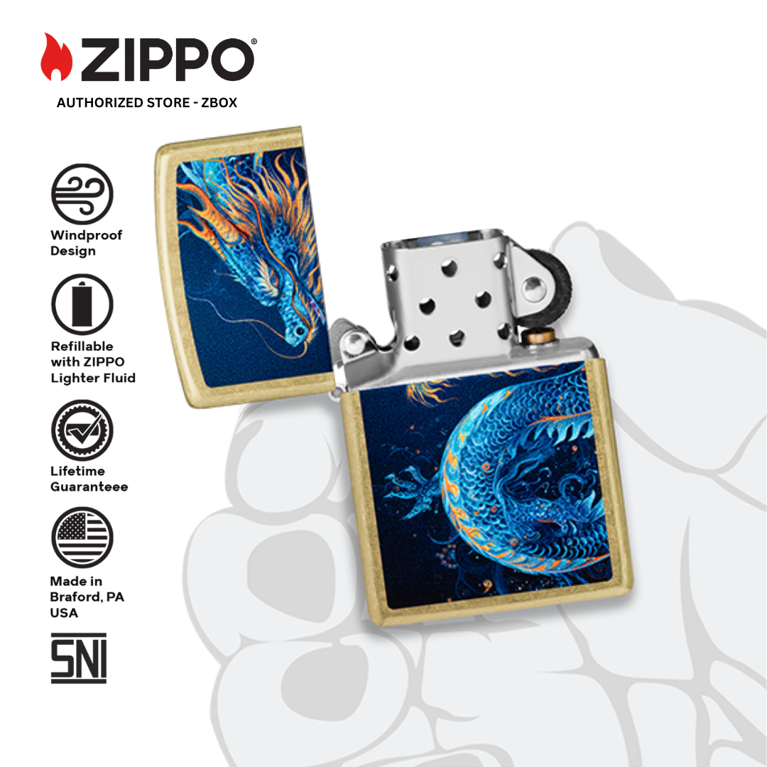 47178 – ZIPPO Sea Dragon Street Brass
