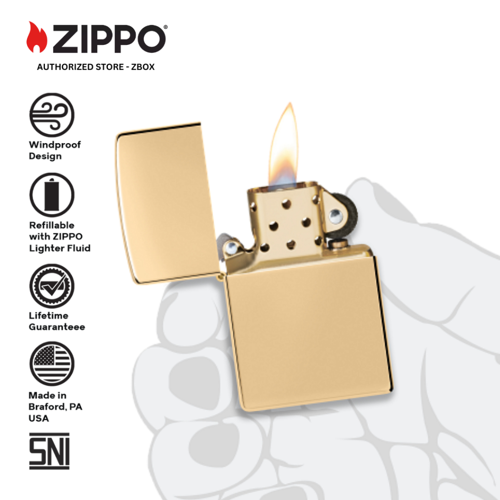 254B - Zippo Classic High Polish Brass