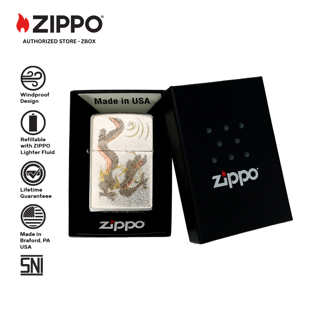 ZA-5-26f - ZIPPO Japanese Traditional Design RYU