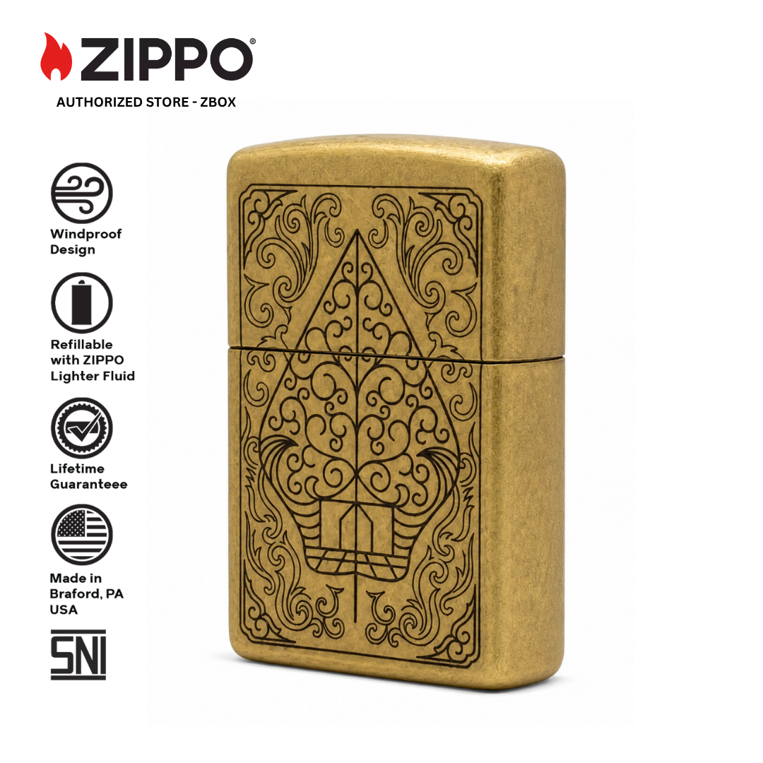 ZIPPO ZI-SB-01 BATIK INDONESIA, STREET BRASS