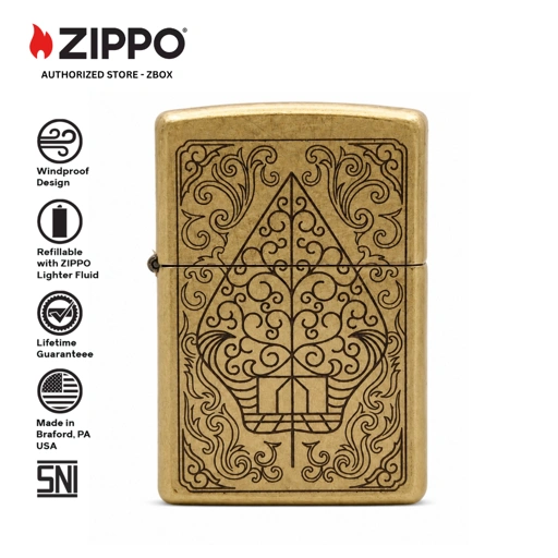ZIPPO ZI-SB-01 BATIK INDONESIA, STREET BRASS