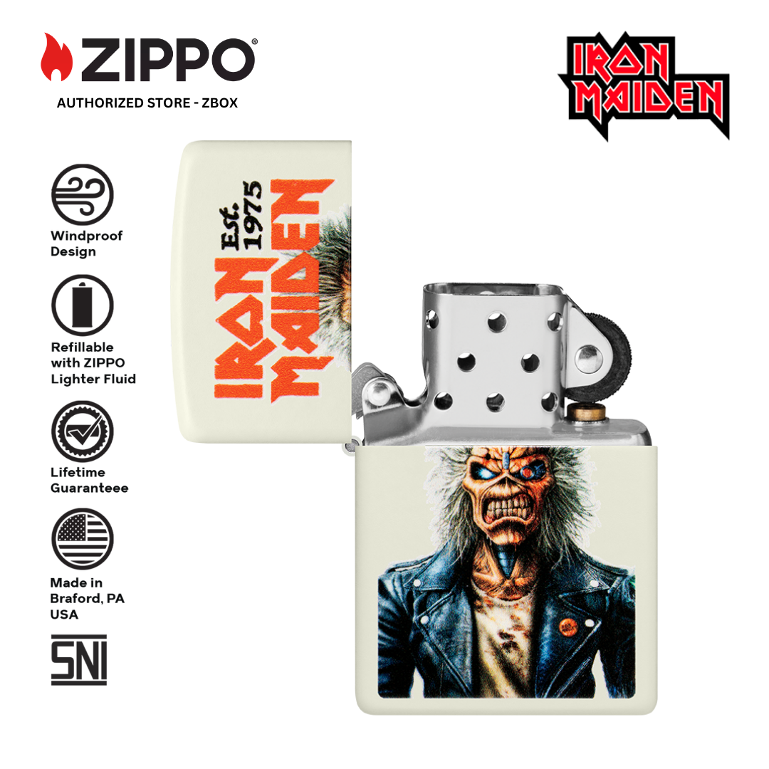 47198 – ZIPPO Iron Maiden Glowing Eddie Design