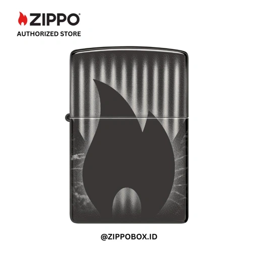 Image of ZIPPO Original 48738 ZIPPO Design - High Polish Black with Photo Image 360° - Korek Api Windproof USA
