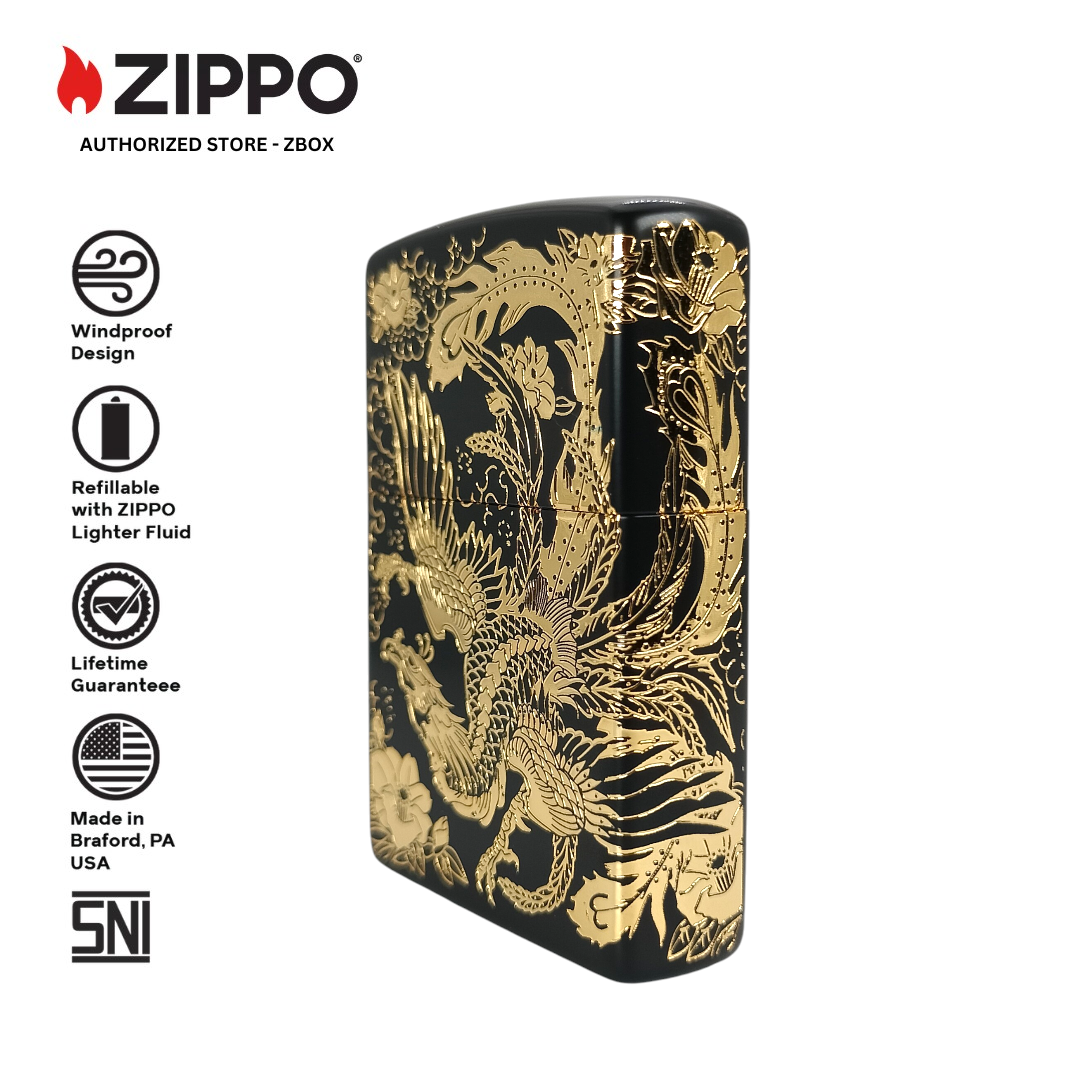 ZA-5-237b - ZIPPO Houou Black and Gold