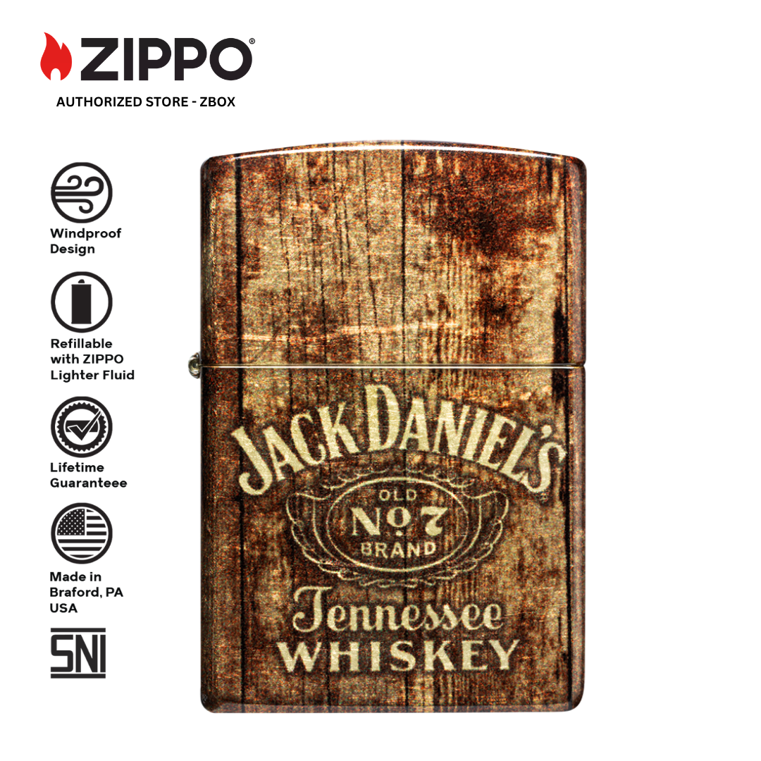 46278 - ZIPPO JD Barrel Design Tumbled Brass