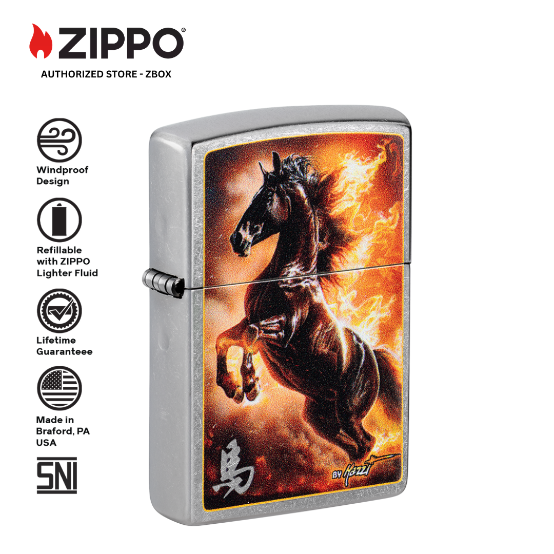 47105 - ZIPPO Mazzi® Fire Stallion Design