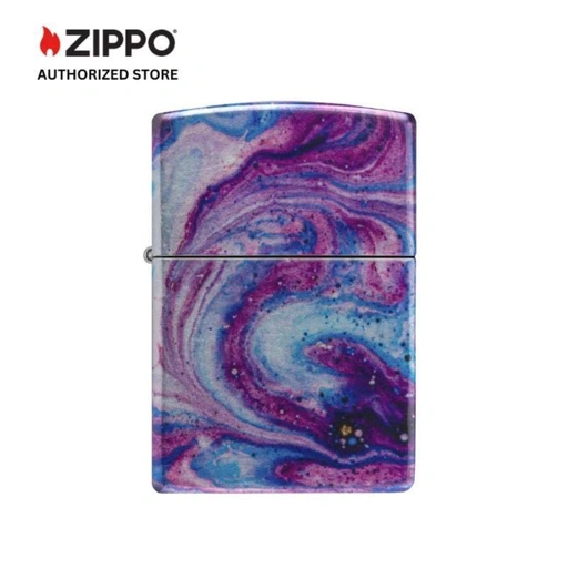 Image of ZIPPO Original 48547 Universe Astro - Tumbled Chrome Fusion - Korek Api Windproof USA