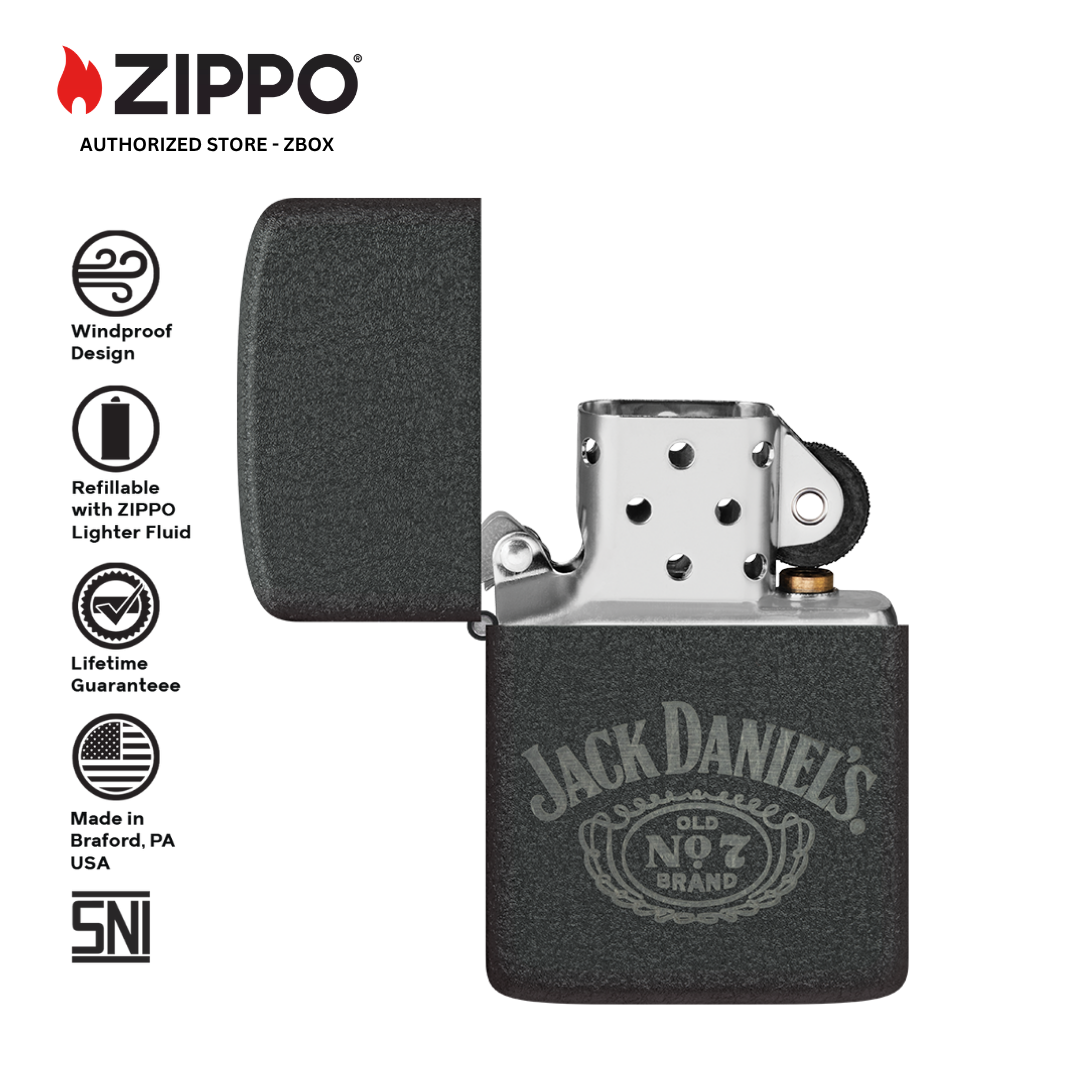46796 - ZIPPO JD No. 7 Design 1941 Replica Black Crackle