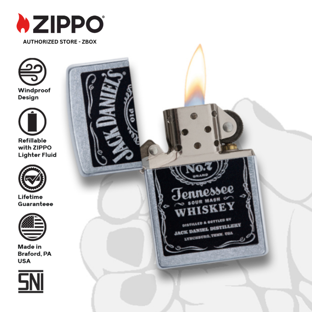 24779 - ZIPPO Jack Daniel's, Classic Street Chrome, Color Image