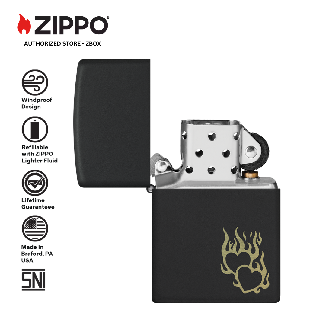 46004 – ZIPPO Fire Heart Design