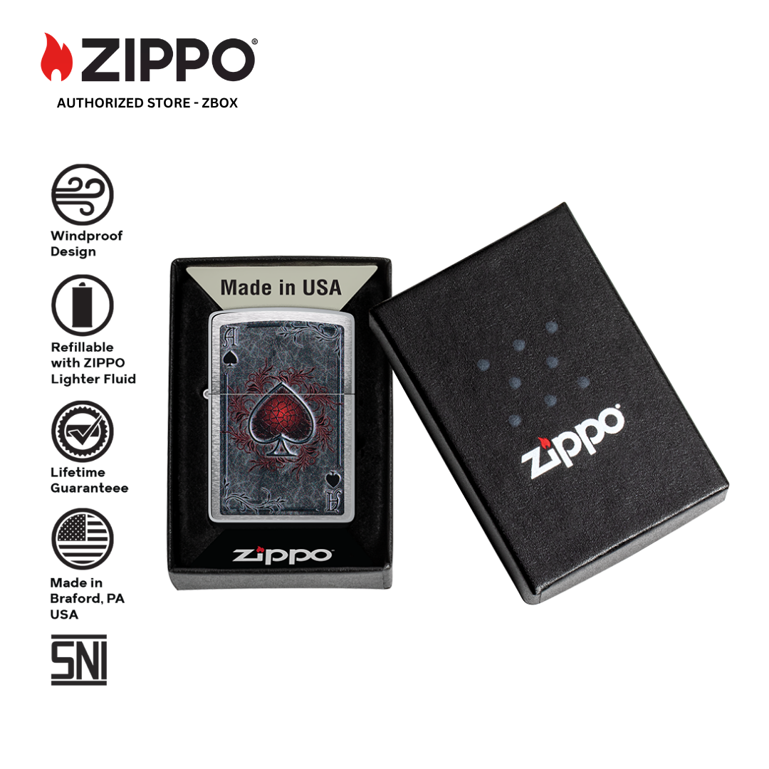 47185 – ZIPPO Antiqued Ace Design