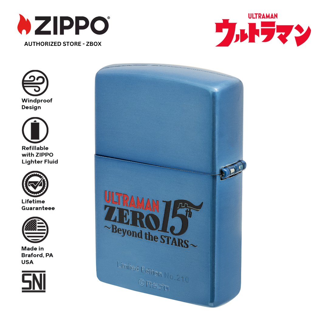 ZIPPO Original CZA-2-47 Ultraman Zero 15th Anniversary Limited Edition - Korek Api Windproof USA