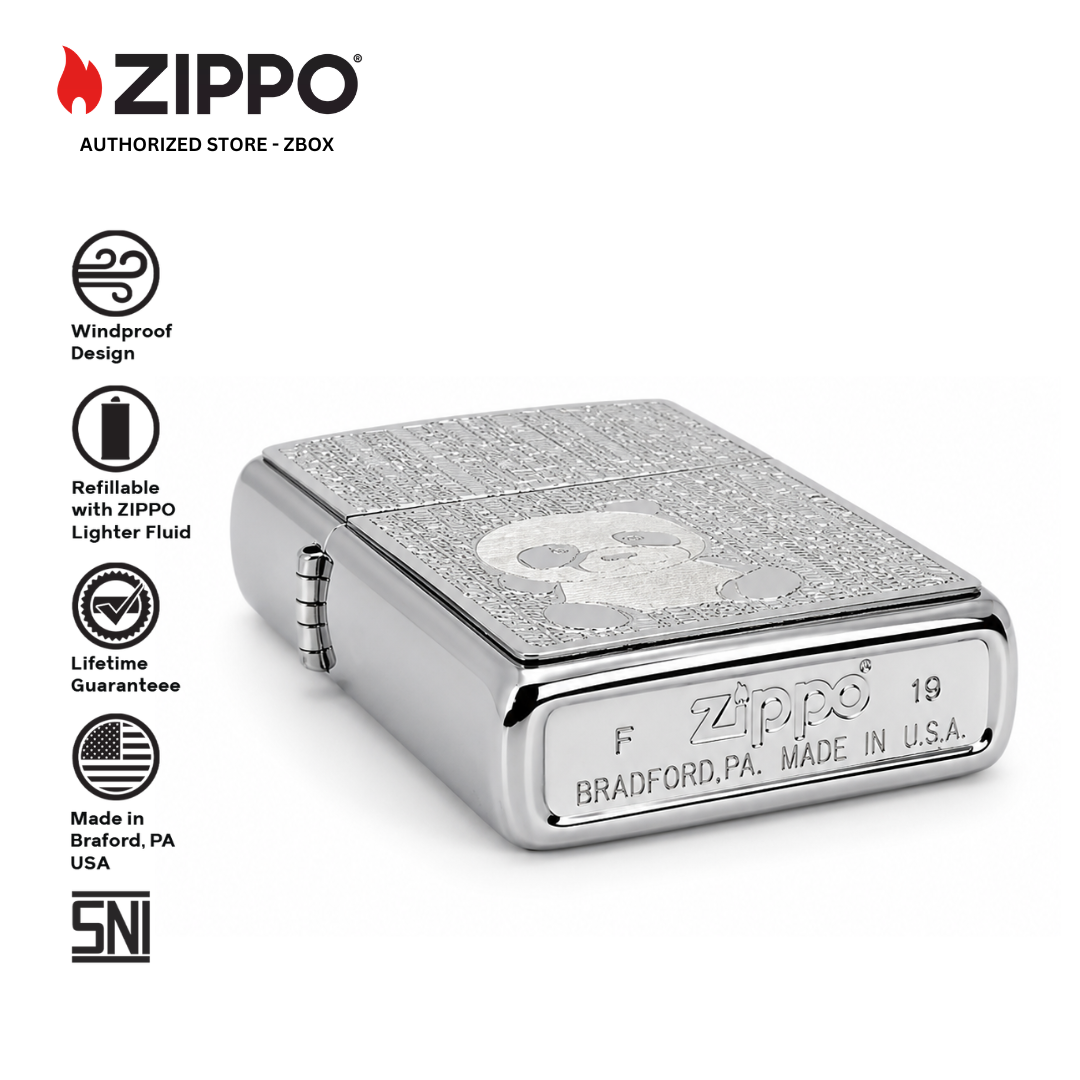 ZA-4-61a – ZIPPO Panda Bamboo Design
