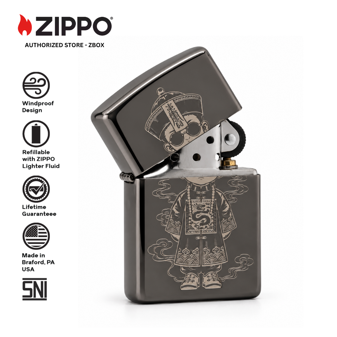 ZIPPO ZI-15001 - LITTLE JIANGSHI, BLACK ICE