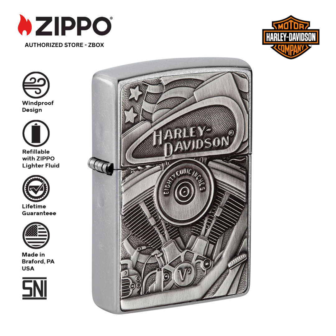 29266 - ZIPPO Harley-Davidson® Motorblock Emblem