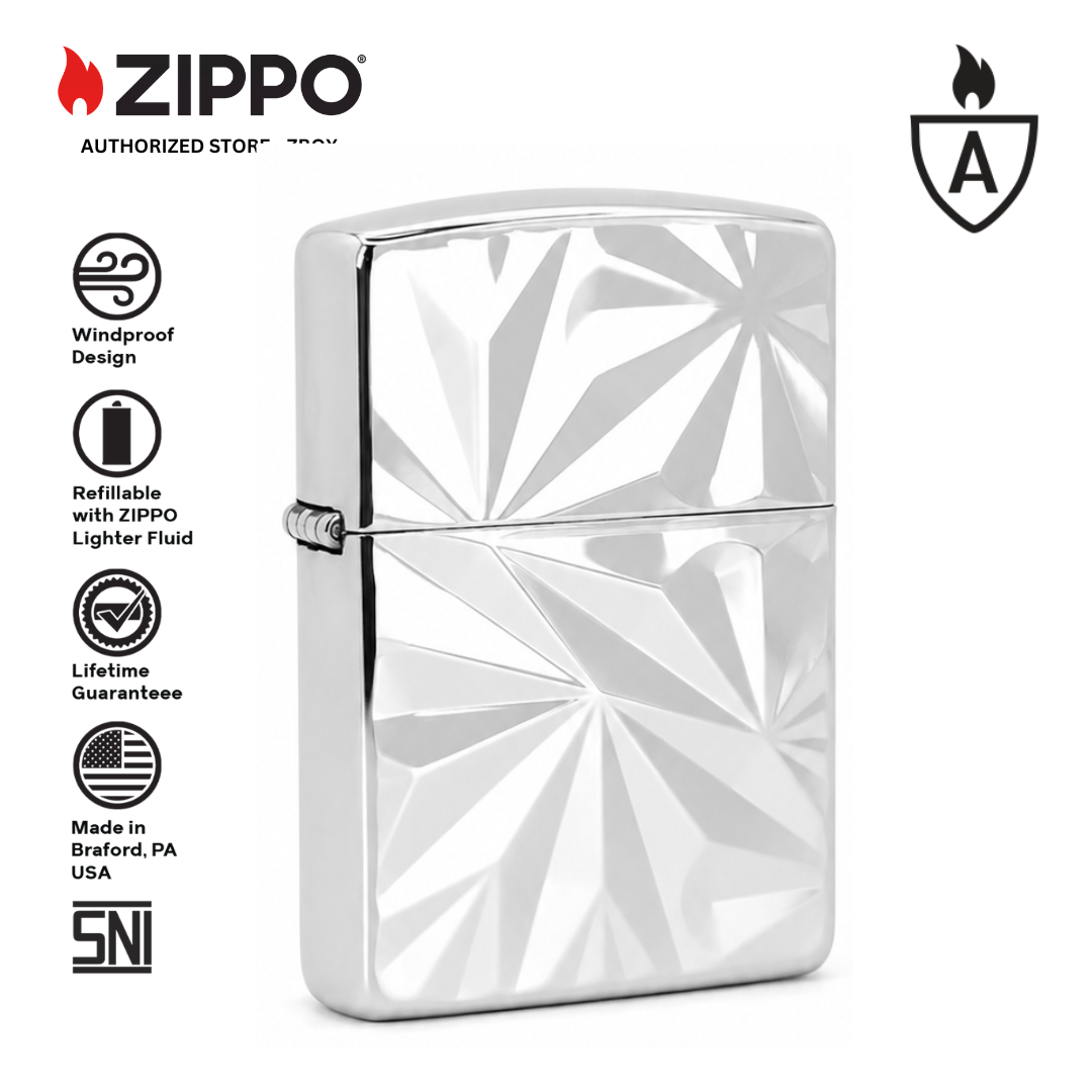 ZA-5-33b – ZIPPO Geometric Chrome Design